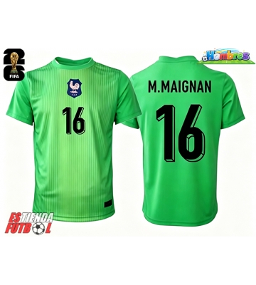 Francia Mike Maignan #16 Portero Segunda Equipación Mundial 2026 Manga Corta